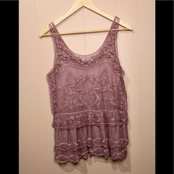 Rose Crochet Sheer Lace Top - Ricki’s - Picture 2 of 7